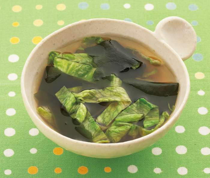 レタスとわかめの和風スープ