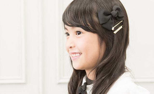 ヘアクリップ リボン