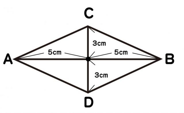 の 書き方 ひし形 ひし形（菱形）とは？定義や面積の求め方（公式）、計算問題