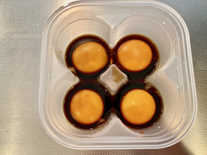 使い方2：生卵の醤油づけも簡単！