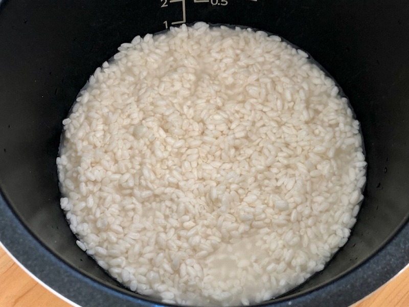 水加減は米麹がひたひたに漬かるくらい