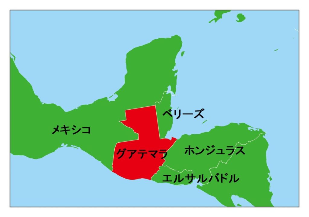 グアテマラ周辺地図