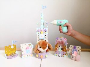 うさぎさんのお城が完成♪