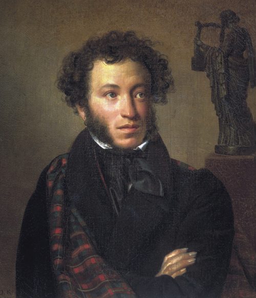 アレクサンドル・プーシキンの肖像画 Wikimedia Commons