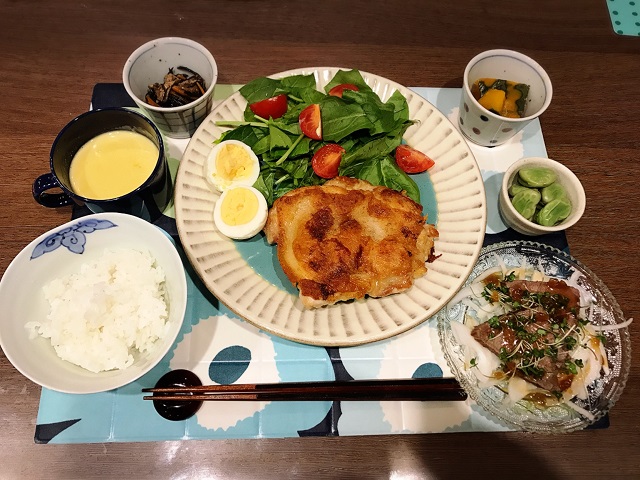 鈴木家の夕食の写真