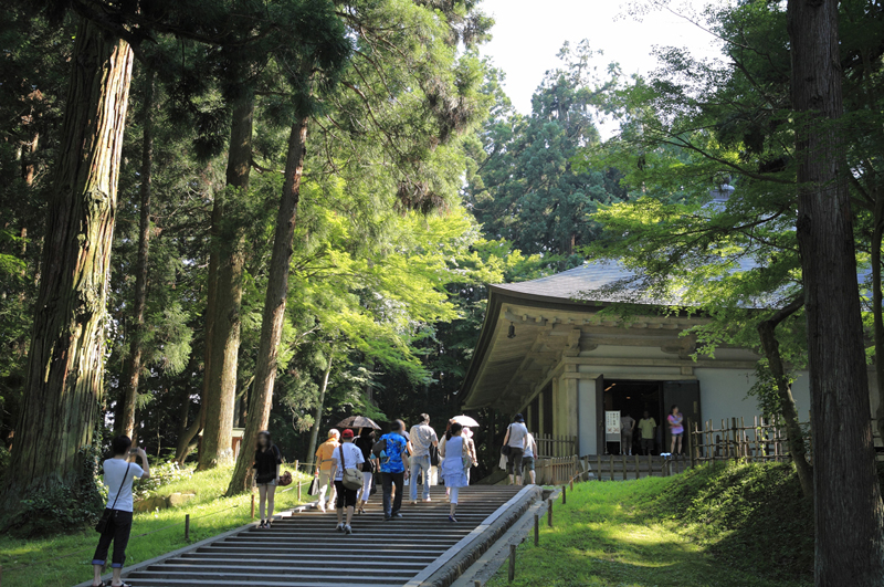 平泉の寺院一帯