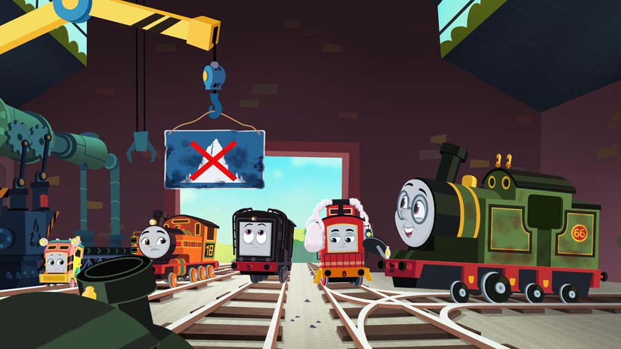 ディーンさんが演じるのは、タンク機関車の「ウィフ」。(写真一番右)