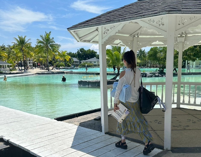 セブ島での優木さん