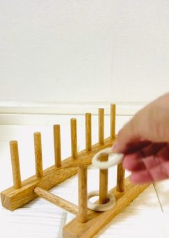 ディッシュスタンドを使った遊び