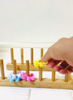 ディッシュスタンドを使った遊び