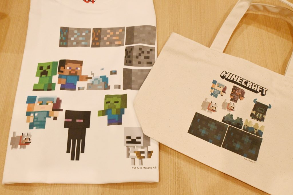 「マインクラフト」スタンプを使ったオリジナルのアイテムです