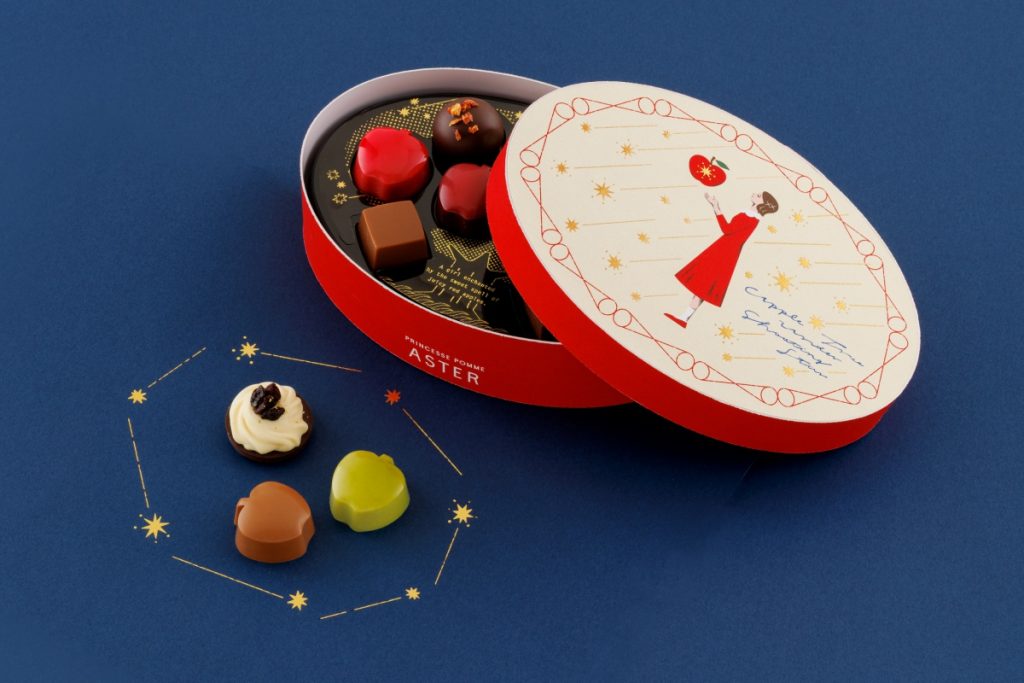 「星降る夜のりんごの木」9個入 1,296円