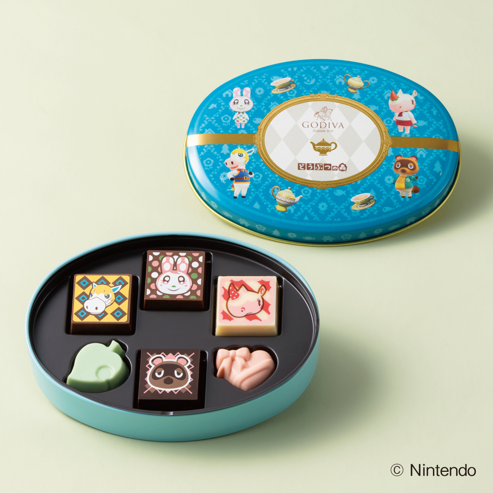 「ゴディバ meets どうぶつの森 アソートメント/Blue」6粒入 2,160円