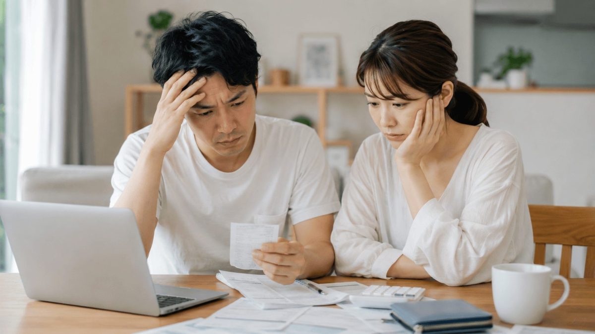 家計を見直す夫婦