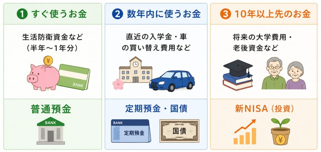 3つの財布で管理