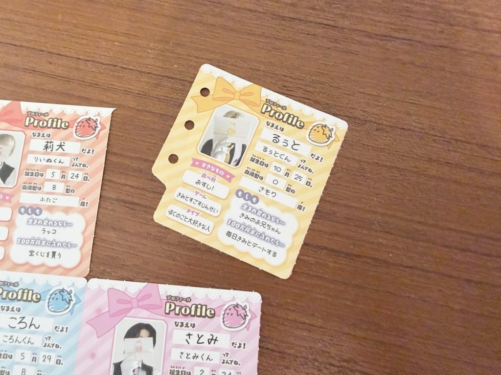ミニサイズがかわいい！パンチ穴が開いているので、システム手帳に綴じても◎